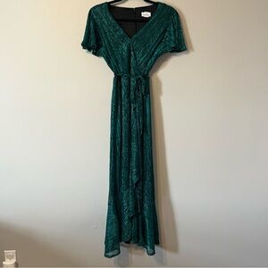 Nicole Miller Turquoise and Black Dress